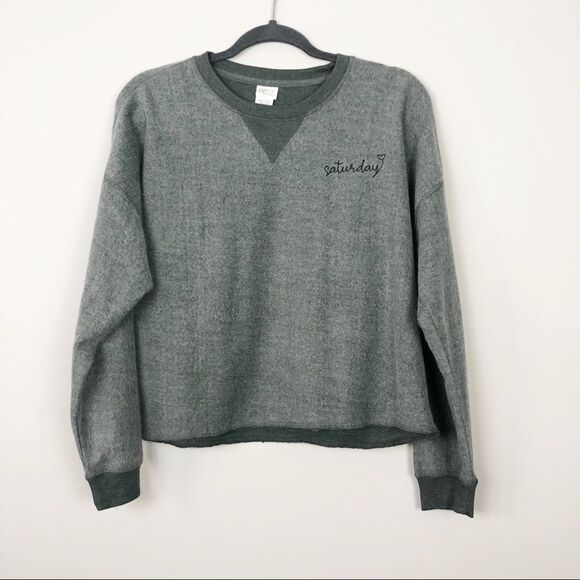 FREEZE | Saturday Lightweight Gray Pullover Sweatshirt Women’s Size Medium - Picture 1 of 6